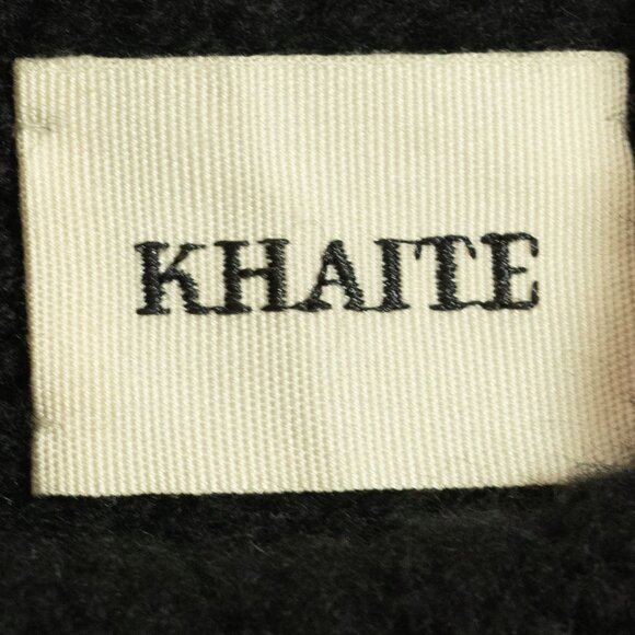 KHAITE Marion Cashmere Stripe Turtleneck Minimalist Quiet Luxury Oversize Knit - Picture 6 of 16